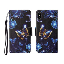 Load image into Gallery viewer, Painted Pattern Horizontal Flip Leathe Case, For iPhone SE (2020)/ 7 /8, For iPhone X, For iPhone XR