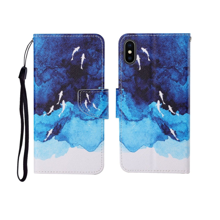 Painted Pattern Horizontal Flip Leathe Case, For iPhone SE (2020)/ 7 /8, For iPhone X, For iPhone XR