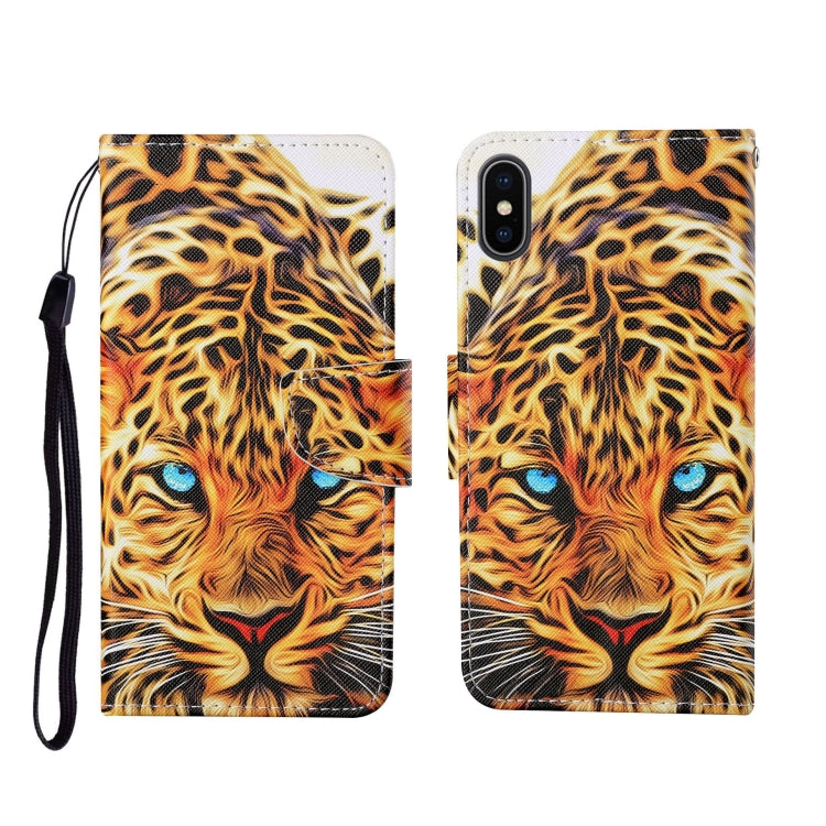 Painted Pattern Horizontal Flip Leathe Case, For iPhone SE (2020)/ 7 /8, For iPhone X, For iPhone XR