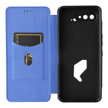 Load image into Gallery viewer, Carbon Fiber Texture Magnetic Horizontal Flip TPU + PC + PU Leather Case with Card Slot, For Asus ROG Phone 5, For Blackview BV6300 Pro, For Samsung Galaxy M62, For Samsung Galaxy F62, For Sony Xperia 1 III