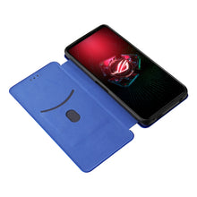 Load image into Gallery viewer, Carbon Fiber Texture Magnetic Horizontal Flip TPU + PC + PU Leather Case with Card Slot, For Asus ROG Phone 5, For Blackview BV6300 Pro, For Samsung Galaxy M62, For Samsung Galaxy F62, For Sony Xperia 1 III