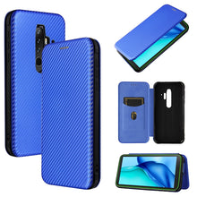 Load image into Gallery viewer, Carbon Fiber Texture Magnetic Horizontal Flip TPU + PC + PU Leather Case with Card Slot, For Asus ROG Phone 5, For Blackview BV6300 Pro, For Samsung Galaxy M62, For Samsung Galaxy F62, For Sony Xperia 1 III