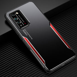 Blade Series TPU Frame + Titanium Alloy Sand Blasting Technology Backplane + Color Aluminum Alloy Decorative Edge Mobile Phone Protective Shell, For Honor X10 5G, For Honor 9X, For Honor 9X Pro, For Samsung Galaxy Note8, For Samsung Galaxy Note9       ...