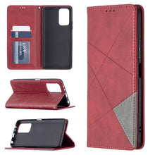 Load image into Gallery viewer, Rhombus Texture Horizontal Flip Magnetic Leather Case with Holder &amp; Card Slots, For Xiaomi Redmi Note 10 Pro, For Huawei P50 Pro, For Huawei P50, For Samsung Galaxy A02