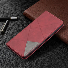 Load image into Gallery viewer, Rhombus Texture Horizontal Flip Magnetic Leather Case with Holder &amp; Card Slots, For Xiaomi Redmi Note 10 Pro, For Huawei P50 Pro, For Huawei P50, For Samsung Galaxy A02