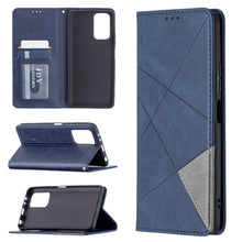 Load image into Gallery viewer, Rhombus Texture Horizontal Flip Magnetic Leather Case with Holder &amp; Card Slots, For Xiaomi Redmi Note 10 Pro, For Huawei P50 Pro, For Huawei P50, For Samsung Galaxy A02