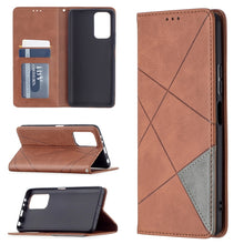 Load image into Gallery viewer, Rhombus Texture Horizontal Flip Magnetic Leather Case with Holder &amp; Card Slots, For Xiaomi Redmi Note 10 Pro, For Huawei P50 Pro, For Huawei P50, For Samsung Galaxy A02