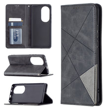 Load image into Gallery viewer, Rhombus Texture Horizontal Flip Magnetic Leather Case with Holder &amp; Card Slots, For Xiaomi Redmi Note 10 Pro, For Huawei P50 Pro, For Huawei P50, For Samsung Galaxy A02