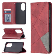 Load image into Gallery viewer, Rhombus Texture Horizontal Flip Magnetic Leather Case with Holder &amp; Card Slots, For Xiaomi Redmi Note 10 Pro, For Huawei P50 Pro, For Huawei P50, For Samsung Galaxy A02