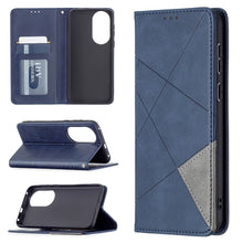 Load image into Gallery viewer, Rhombus Texture Horizontal Flip Magnetic Leather Case with Holder &amp; Card Slots, For Xiaomi Redmi Note 10 Pro, For Huawei P50 Pro, For Huawei P50, For Samsung Galaxy A02