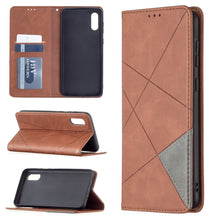 Load image into Gallery viewer, Rhombus Texture Horizontal Flip Magnetic Leather Case with Holder &amp; Card Slots, For Xiaomi Redmi Note 10 Pro, For Huawei P50 Pro, For Huawei P50, For Samsung Galaxy A02
