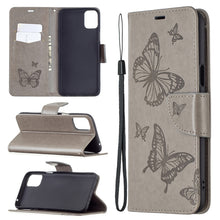 Load image into Gallery viewer, Two Butterflies Embossing Pattern Horizontal Flip Leather Case with Holder &amp; Card Slot &amp; Wallet &amp; Lanyard, For LG K42, For Xiaomi Redmi Note 10 Pro, For Huawei P50, For Huawei P50 Pro, For Samsung Galaxy A32 4G