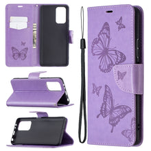 Load image into Gallery viewer, Two Butterflies Embossing Pattern Horizontal Flip Leather Case with Holder &amp; Card Slot &amp; Wallet &amp; Lanyard, For LG K42, For Xiaomi Redmi Note 10 Pro, For Huawei P50, For Huawei P50 Pro, For Samsung Galaxy A32 4G