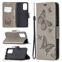 Load image into Gallery viewer, Two Butterflies Embossing Pattern Horizontal Flip Leather Case with Holder &amp; Card Slot &amp; Wallet &amp; Lanyard, For LG K42, For Xiaomi Redmi Note 10 Pro, For Huawei P50, For Huawei P50 Pro, For Samsung Galaxy A32 4G