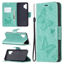 Load image into Gallery viewer, Two Butterflies Embossing Pattern Horizontal Flip Leather Case with Holder &amp; Card Slot &amp; Wallet &amp; Lanyard, For LG K42, For Xiaomi Redmi Note 10 Pro, For Huawei P50, For Huawei P50 Pro, For Samsung Galaxy A32 4G