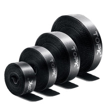 Load image into Gallery viewer, 4 PCS Reusable &amp; Dividable Nylon Tie-wraps Hook and Loop Fastener Cable Ties, 1m, 2m, 3m, 5m