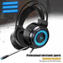 Load image into Gallery viewer, 2 PCS G58 Head-Mounted Gaming Wired Headset with Microphone, Cable Length: about 2m, Black Single Plug Version, Black 7.1 Single USB Version, Pink Colorful 3.5mm Version, White Colorful 3.5mm Version, Black Colorful 3.5mm Version