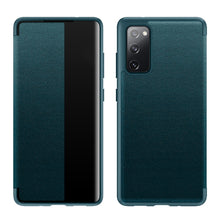 Load image into Gallery viewer, Magnetic Side Window View Shockproof Horizontal Flip Leather Case, For Samsung Galaxy S21 5G, For Samsung Galaxy S21+ 5G, For Samsung Galaxy S21 Ultra 5G, For Samsung Galaxy A12, For Samsung Galaxy S20 FE