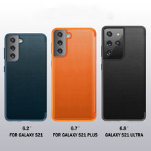 Load image into Gallery viewer, Magnetic Side Window View Shockproof Horizontal Flip Leather Case, For Samsung Galaxy S21 5G, For Samsung Galaxy S21+ 5G, For Samsung Galaxy S21 Ultra 5G, For Samsung Galaxy A12, For Samsung Galaxy S20 FE