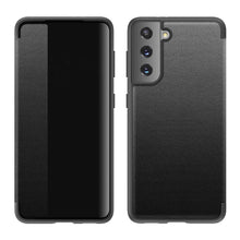 Load image into Gallery viewer, Magnetic Side Window View Shockproof Horizontal Flip Leather Case, For Samsung Galaxy S21 5G, For Samsung Galaxy S21+ 5G, For Samsung Galaxy S21 Ultra 5G, For Samsung Galaxy A12, For Samsung Galaxy S20 FE