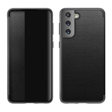 Load image into Gallery viewer, Magnetic Side Window View Shockproof Horizontal Flip Leather Case, For Samsung Galaxy S21 5G, For Samsung Galaxy S21+ 5G, For Samsung Galaxy S21 Ultra 5G, For Samsung Galaxy A12, For Samsung Galaxy S20 FE