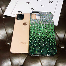 Load image into Gallery viewer, PC + Crystal Diamond Tri-Color Gradient Protective Case, For iPhone 11 Pro, For iPhone 11, For iPhone 11 Pro Max