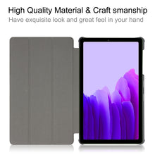 Load image into Gallery viewer, Custer Pattern Pure Color Horizontal Flip Leather Case with Three-folding Holder, For Samsung Galaxy Tab A7 Lite T225