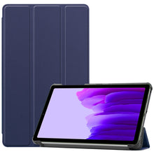 Load image into Gallery viewer, Custer Pattern Pure Color Horizontal Flip Leather Case with Three-folding Holder, For Samsung Galaxy Tab A7 Lite T225