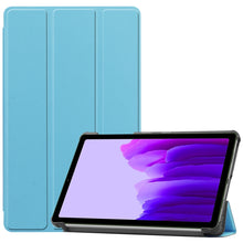 Load image into Gallery viewer, Custer Pattern Pure Color Horizontal Flip Leather Case with Three-folding Holder, For Samsung Galaxy Tab A7 Lite T225