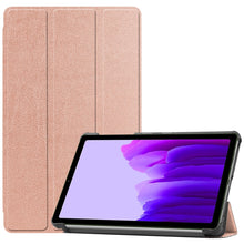 Load image into Gallery viewer, Custer Pattern Pure Color Horizontal Flip Leather Case with Three-folding Holder, For Samsung Galaxy Tab A7 Lite T225