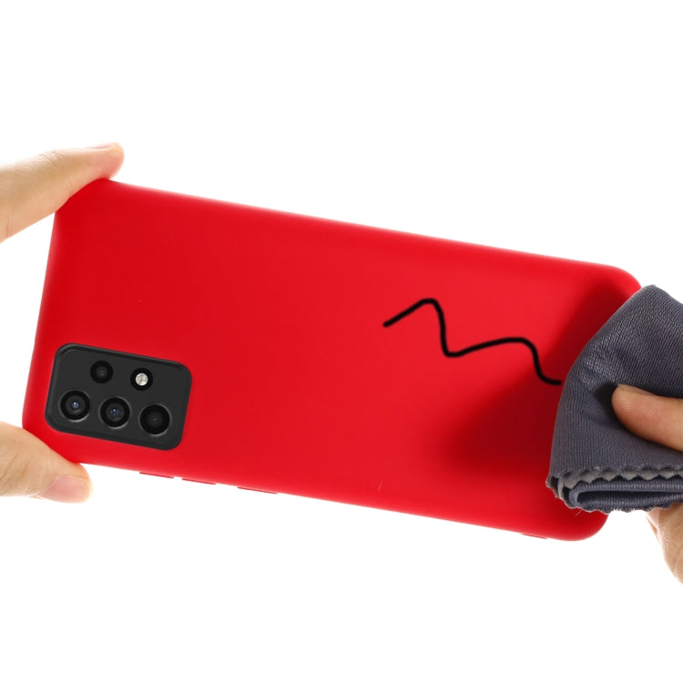 Pure Color Liquid Silicone Shockproof Full Coverage Case, For Samsung A52 5G / 4G