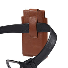 Load image into Gallery viewer, Universal Cow Leather Vertical Mobile Phone Leather Case Waist Bag For 5.5-6.5 inch and Below Phones, For 5.5-6.5 inch and Below Phones