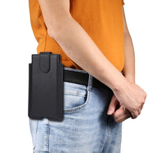 Load image into Gallery viewer, Universal Cow Leather Vertical Mobile Phone Leather Case Waist Bag For 7.2 inch and Below Phones, For 6.7 inch and Below Phones