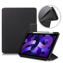 Load image into Gallery viewer, Cloth Texture Multi-folding Horizontal Flip PU Leather Shockproof Case with Holder &amp; Sleep / Wake-up Function, For Samsung Galaxy Tab S8+ / Tab S8 Plus /  Tab S7 FE / Tab S7+ T970 / T975, For Samsung Galaxy Tab S8 / Galaxy Tab S7 T870                  ...