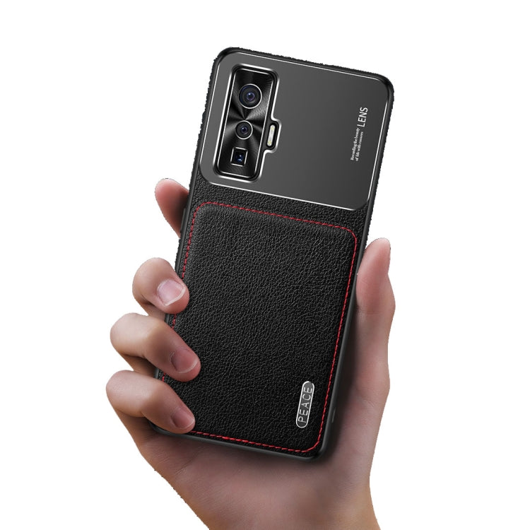 Frosted Metal + Leather Texture Protective Case, For OPPO Reno4 Pro, For vivo X50, For vivo S7, For vivo iQOO 5 5G, For iPhone 11