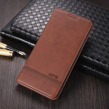 Load image into Gallery viewer, AZNS Magnetic Calf Texture Horizontal Flip Leather Case with Card Slots &amp; Holder &amp; Wallet, For OPPO A93 (5G), For OPPO A74 (5G), For Xiaomi Redmi K40, For Xiaomi Redmi K40 Pro, For Xiaomi Poco F3, For Samsung Galaxy A32 4G