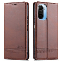 Load image into Gallery viewer, AZNS Magnetic Calf Texture Horizontal Flip Leather Case with Card Slots &amp; Holder &amp; Wallet, For OPPO A93 (5G), For OPPO A74 (5G), For Xiaomi Redmi K40, For Xiaomi Redmi K40 Pro, For Xiaomi Poco F3, For Samsung Galaxy A32 4G
