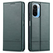 Load image into Gallery viewer, AZNS Magnetic Calf Texture Horizontal Flip Leather Case with Card Slots &amp; Holder &amp; Wallet, For OPPO A93 (5G), For OPPO A74 (5G), For Xiaomi Redmi K40, For Xiaomi Redmi K40 Pro, For Xiaomi Poco F3, For Samsung Galaxy A32 4G