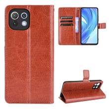 Load image into Gallery viewer, Retro Crazy Horse Texture Horizontal Flip Leather Case with Holder &amp; Card Slots &amp; Photo Frame, For Xiaomi Redmi Note 10 4G / Note 10S, For Xiaomi Redmi Note 10 Pro / Note 10 Pro Max, For Xiaomi Mi 11 Lite 4G, For Xiaomi MI 11 Lite 5G, For Xiaomi Mi 11 ...