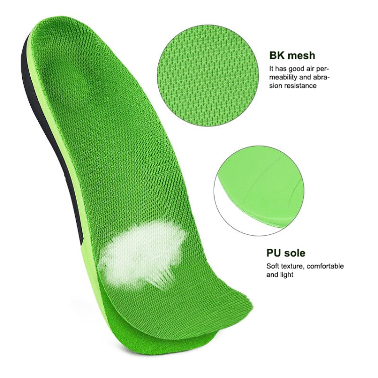 1 Pair 068 Sports Shockproof Massage Arch Of Foot Flatfoot Support Insole Shoe-pad, 068 S (Green Orange), 068 M(Green Orange), 068 L(265-270mm), 068 XL(Green Orange), 068 XS (Green Orange)