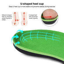 Load image into Gallery viewer, 1 Pair 068 Sports Shockproof Massage Arch Of Foot Flatfoot Support Insole Shoe-pad, 068 S (Green Orange), 068 M(Green Orange), 068 L(265-270mm), 068 XL(Green Orange), 068 XS (Green Orange)