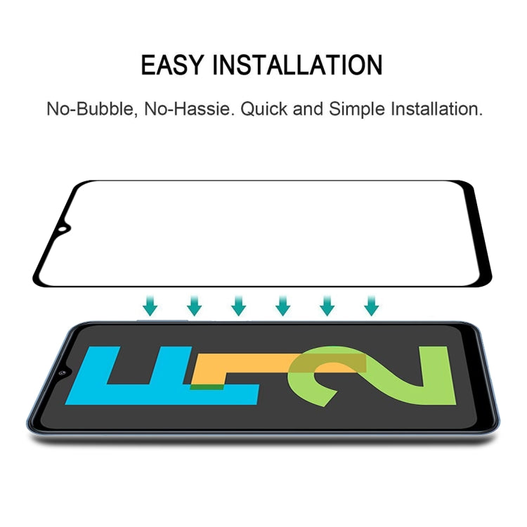 Full Glue Full Screen Tempered Glass Film, For Samsung Galaxy F12 (1 PCS), For Samsung Galaxy F02s (1 PCS)