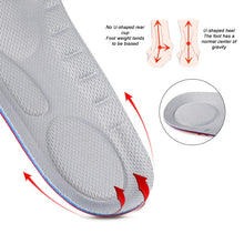 Load image into Gallery viewer, 081 Soft Breathable Shockproof Massage Sports Full Insole Shoe-pad, 081 S(Blue), 081 L (Grey), 081 L (Blue)