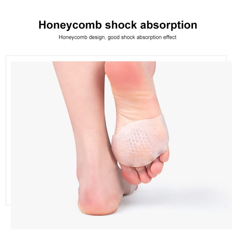 2pcs/Pair 084 Breathable Shockproof Wear-resistant Honeycomb Forefoot Pad