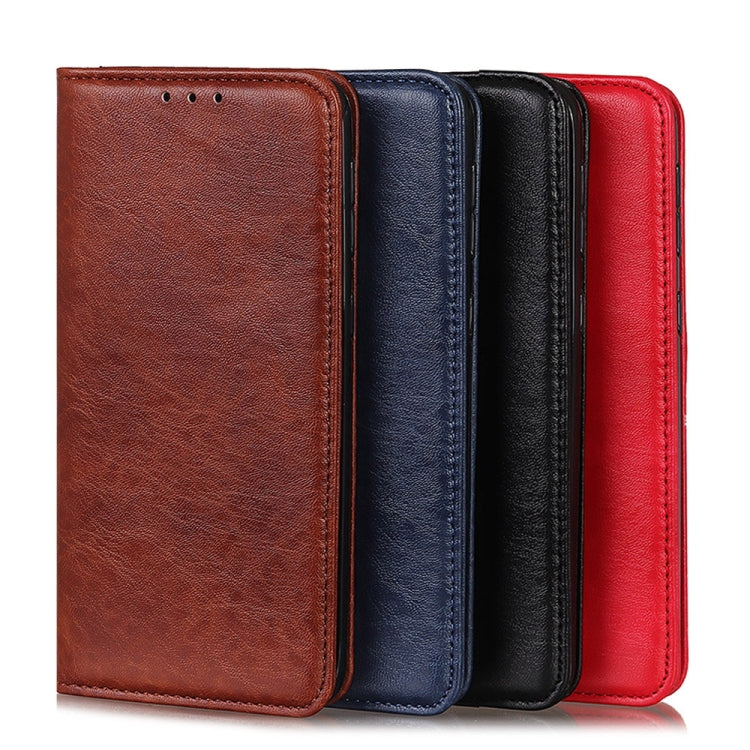 Magnetic Crazy Horse Texture Horizontal Flip Leather Case with Holder & Card Slots & Wallet, For Samsung Galaxy S21 FE