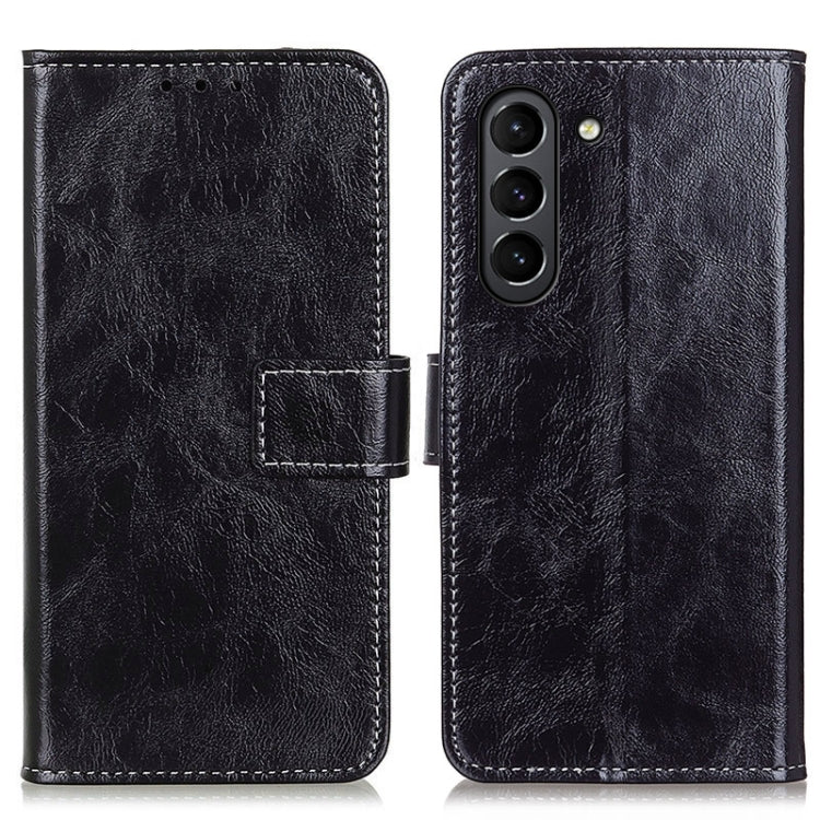 Retro Crazy Horse Texture Horizontal Flip Leather Case with Holder & Card Slots & Photo Frame & Wallet, For Samsung Galaxy S21 FE