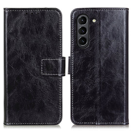 Retro Crazy Horse Texture Horizontal Flip Leather Case with Holder & Card Slots & Photo Frame & Wallet, For Samsung Galaxy S21 FE