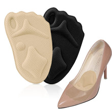 Load image into Gallery viewer, 5 Pairs 085 Multi-function High Heels Soft Breathable 4D Sponge Forefoot Pad, 085 (Black), 085 (Skin Color)
