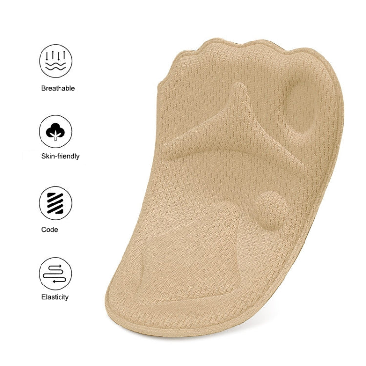 5 Pairs 085 Multi-function High Heels Soft Breathable 4D Sponge Forefoot Pad, 085 (Black), 085 (Skin Color)