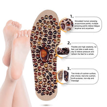 Load image into Gallery viewer, 1 Pair Cuttable Imitation Pebbles Massage Insole Shoe-pad, S (225-250mm), L (255-275mm)